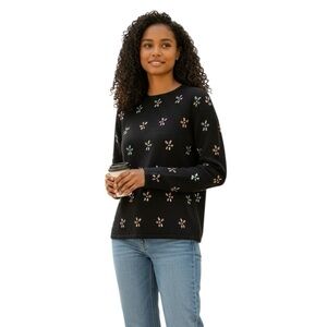 Talbots Cashmere business casual floral sweater